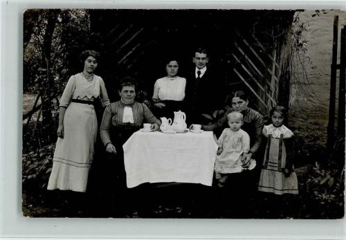 1913 Privatfoto AK Familienbild