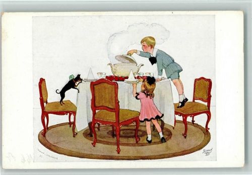 1917 Suppenterrine - Kinder AK