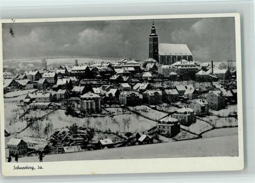 Schneeberg Ortsansicht Winteraufnahme