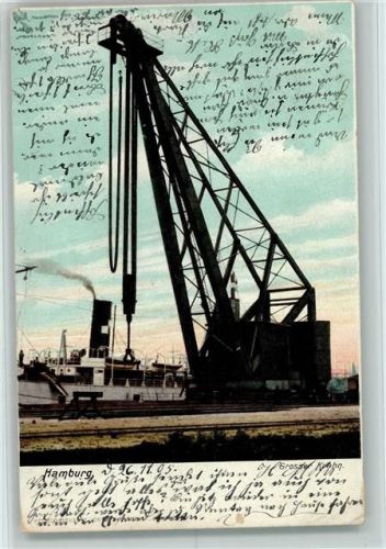 Hamburg 1905 Großer Kran