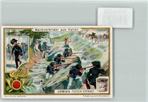 Manöverbilder aus Italien, Gebirgsbatterie, Sammelbild Liebig
