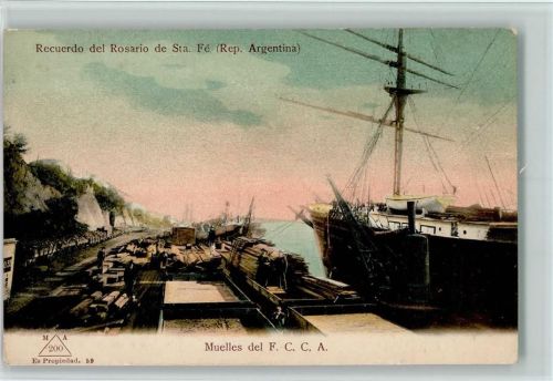 Rosario Muelles del F. C. C. A. Recuerdo del Rosario de Sta. Fé