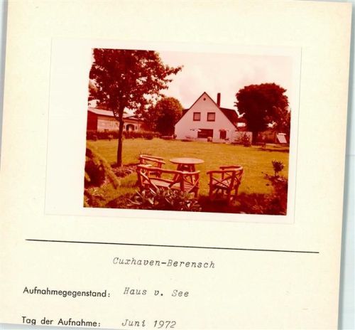 Berensch Haus v. See Foto montiert auf Karton