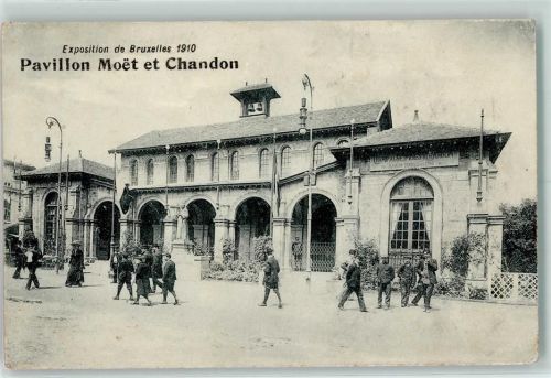 Brüssel Exposition de Bruxelles 1910 - Pavillon Moet et Chandon AK