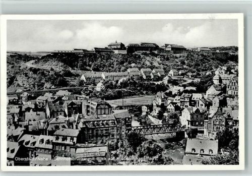 Idar-Oberstein Bahnhofsbrücke mit Blick auf Klotzbergkaserne