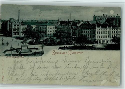 Hannover 1897 Ernst-August-Platz Denkmal