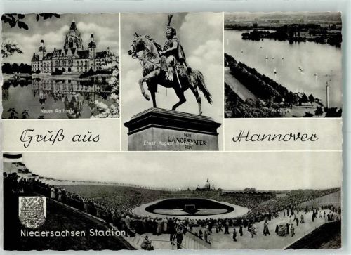 Hannover Niedersachsen Stadion Ernst August Denkmal Neues Rathaus
