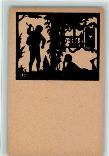 Fensterladen Wanderer sign. L.W. Roose Nr.13