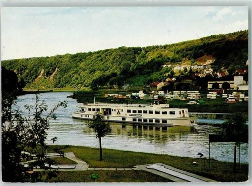 Bad Karlshafen Wesser Fahrgastschiff Weserbergland Minigolfanlage