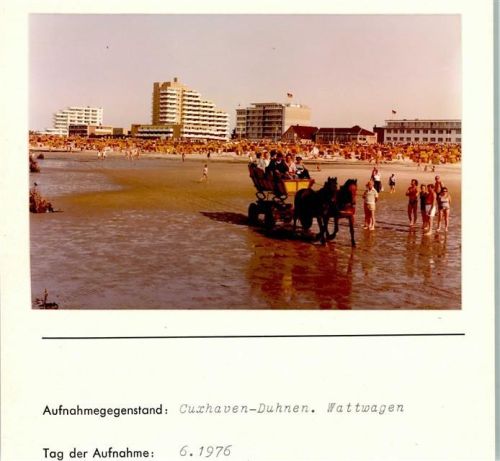 Duhnen Foto montiert auf Karton