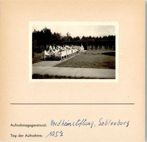 Sahlenburg Foto montiert auf Karton Nordheimstiftung