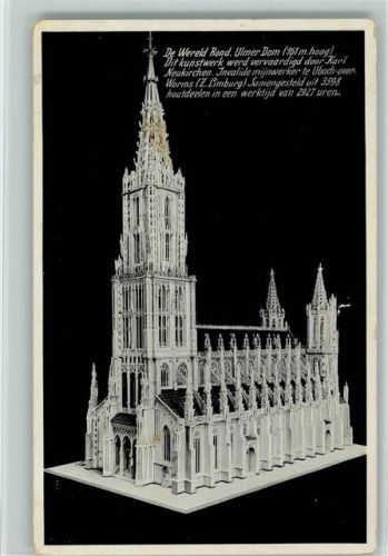 Modell Ulmer Dom von Karl Neukirchen AK