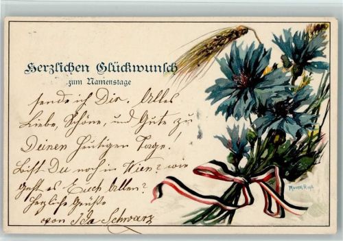 1925 Kornblumen, Sei Mitglied des Deutschnationalen Vereines für Österreich - Verlag Strache Nr. 95
