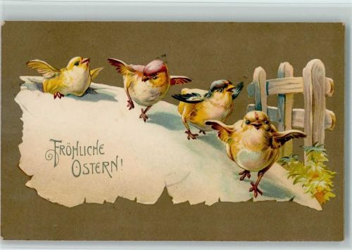 1914 Ostern - Küken schlüpfen AK