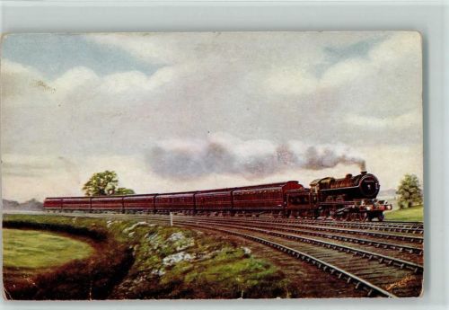 N.B. 4-4-2 express Lokomotive and Midland train