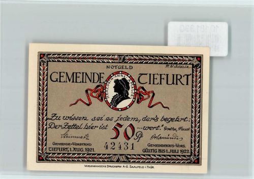 Tiefurt Notgeld