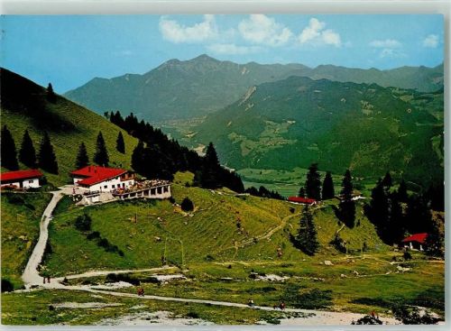 Schleching Blick vom Breitenstein auf die Wuhrsteinalm