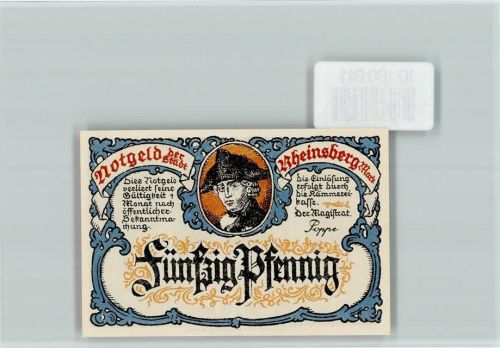 Rheinsberg Notgeld