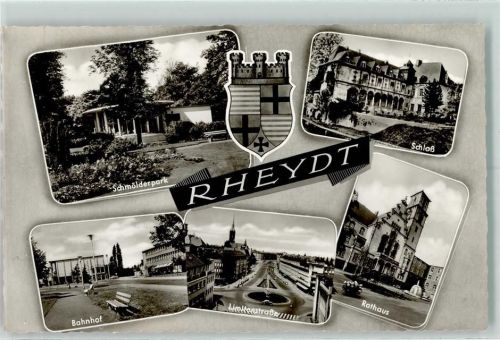 Rheydt Schmölderpark Schloß Bahnhof Limitenstraße Rathaus