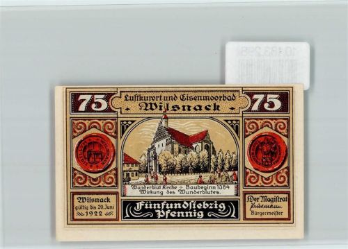 Bad Wilsnack Notgeld Kirche