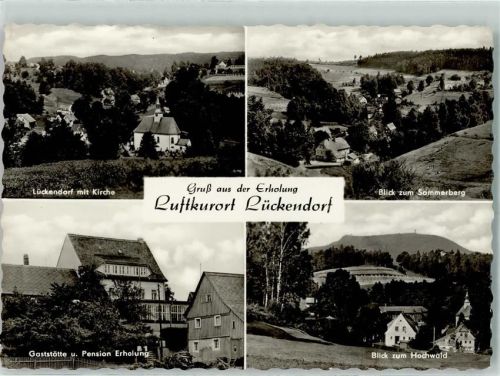 Luftkurort Lückendorf Gasthaus Erholung Sommerberg Hochwald Kirche
