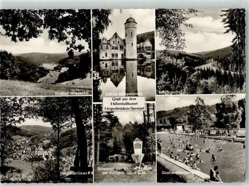 Heigenbrücken Schloss Mespelbrunn Schwimmbad Ehrenmal am Pollasch