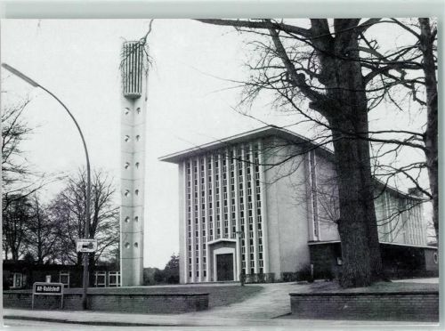 Rahlstedt Rückseite mit Abschürfungen bzw Kleberesten Kirche Maria Himmelfahrt
