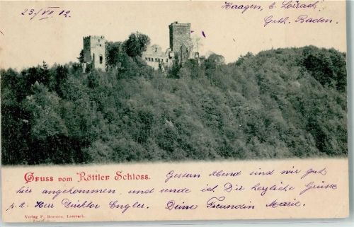 Rötteln 1902 Röttler Schloß
