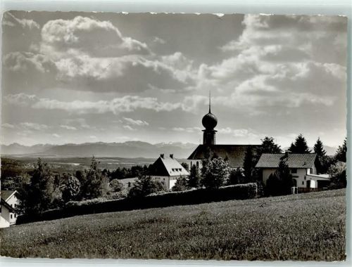 Icking Rückseite mit Abschürfungen bzw Kleberesten Heilig Kreuz Kirche