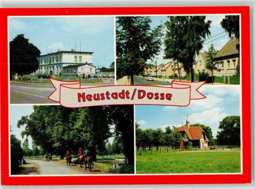 Neustadt Rückseite mit Abschürfungen bzw Kleberesten Pferdeausritt