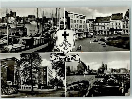 Stralsund Hafen Alter Markt Krankenhaus am Sund