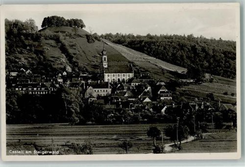 Castell Blick nach Castell am Steigerwald