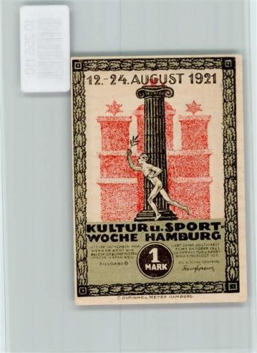 Hamburg Notgeld Denkmal Kultur und Sportwoche