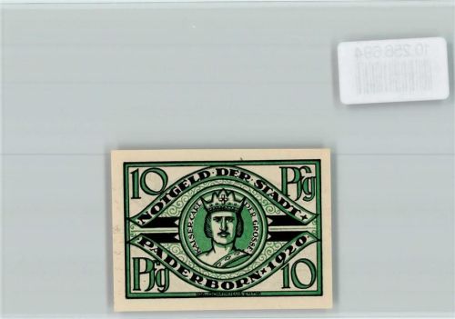 Paderborn Notgeld 10 Pfennig