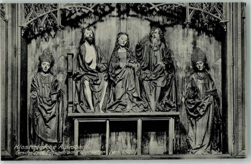 Alpirsbach Flügelaltar der Klosterkirche geschnitzte Figuren