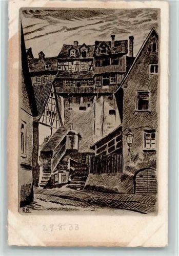Weinheim Im Gerbachviertel ssign. R. M.
