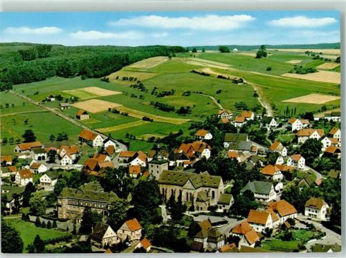 Neuenheerse Rückseite mit Abschürfungen bzw Kleberesten Fliegeraufnahme