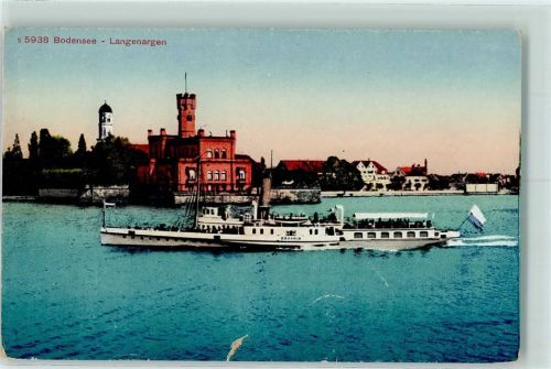 Langenargen 1916 Dampfer Bavaria AK