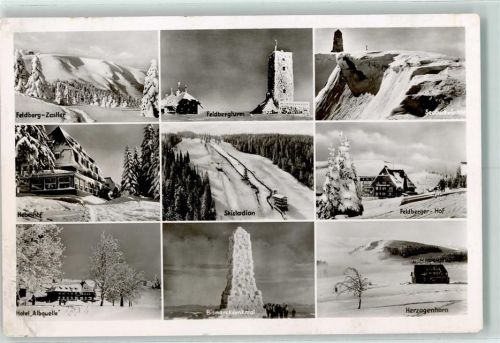 Feldberg Zastler Hebelhof Hotel Albquelle Feldberturm Skistadion Bismarckdenkmal Seebuckwächter Feldberger-Hof Herzogenhorn Winter