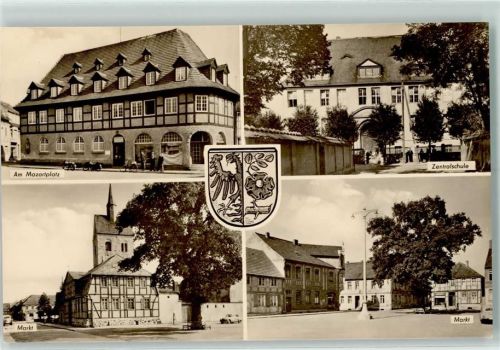 Bismark Am Mozartplatz Zentralschule Markt Rückseite mit Abschürfungen bzw Kleberesten