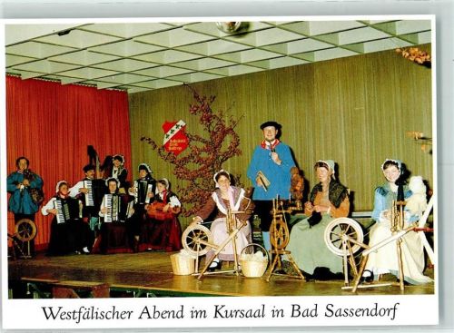 Bad Sassendorf Westfälischer Abend im Kursaal Spinnräder Ziehharmonikas
