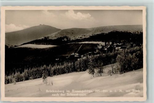 Brückenberg Brückenberg mit Blick nach der Schneekoppe Winteraufnahme