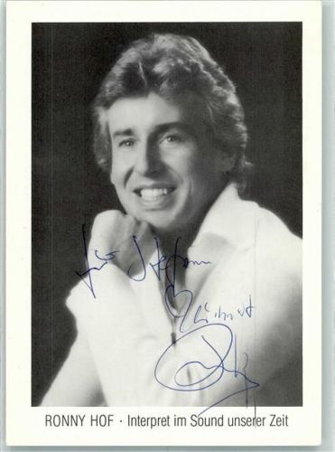Ronny Hof Originalautogramm
