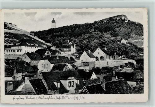 Freyburg Blick nach den Jahnstätten und Jahnheim