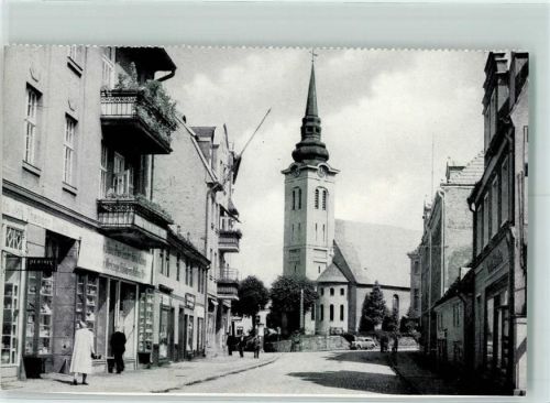Rummelsburg 1969 Blick auf die Kirche Pommern im Bild