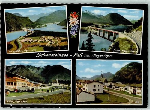 Fall Sylvensteinsee-Fall Hotel Jäger vom Fall Faller-Klamm-Brücke