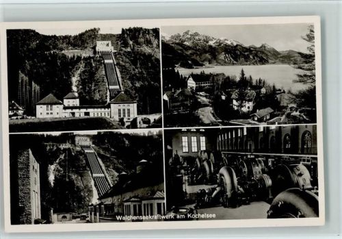 Walchen Walchensee Kraftwerk am Kochelsee AK