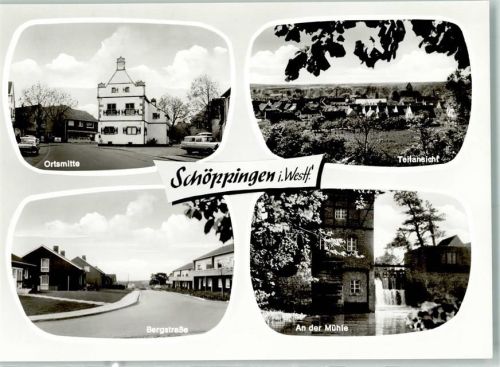 Schöppingen Rückseite mit Abschürfungen und Kleberesten Ortsmitte Bergstraße An der Mühle