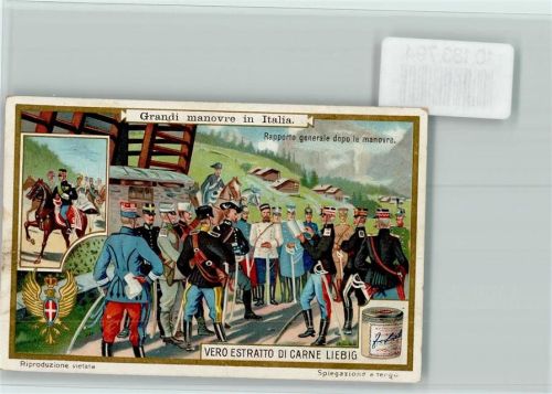 Grandi manovre in Italia - Rapporto generale dopo le manovre, Sammelbild Liebig