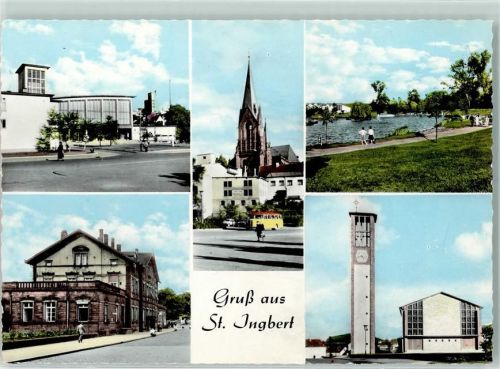 St. Ingbert Saarlouis Rückseite mit Abschürfungen bzw Kleberesten